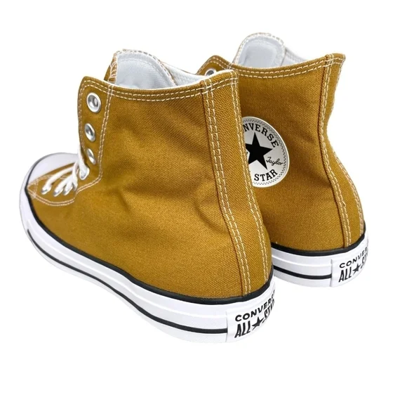 Converse Chuck Taylor All Star Hi Canvas Sneaker 'Wheat/White' A09971C Mustard - Picture 3 of 14